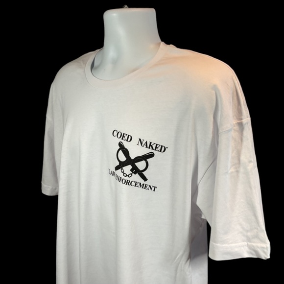 Coed Naked Law Enforcement Graphic Tee Shirt NWOT - Picture 4 of 7